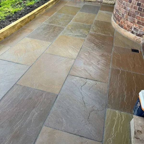 Sandstone patio