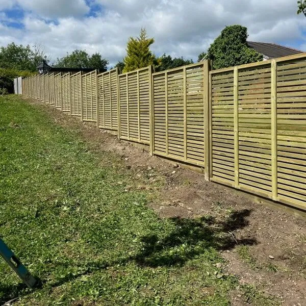 wooden garden fencing