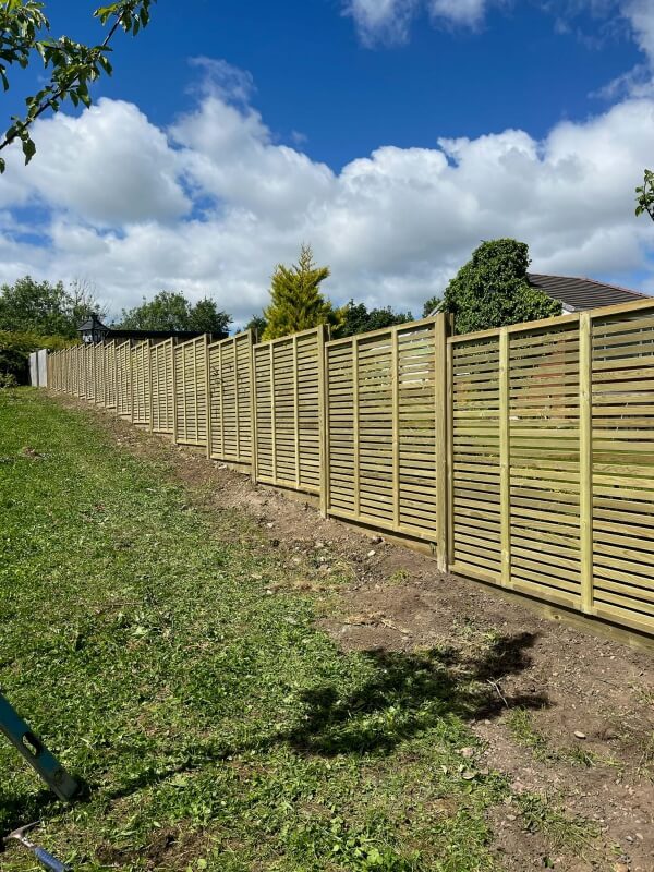 10 new wooden slat garden fence
