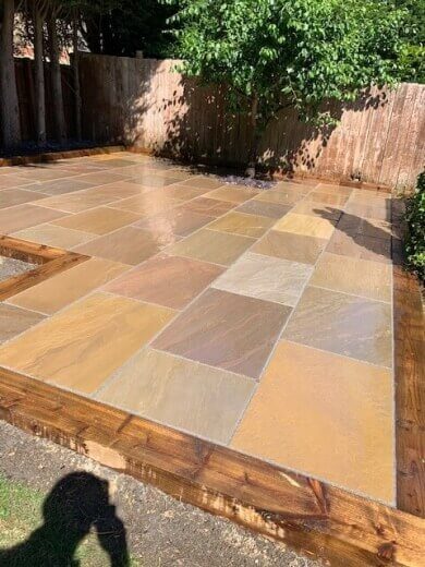 13 sandstone garden patio