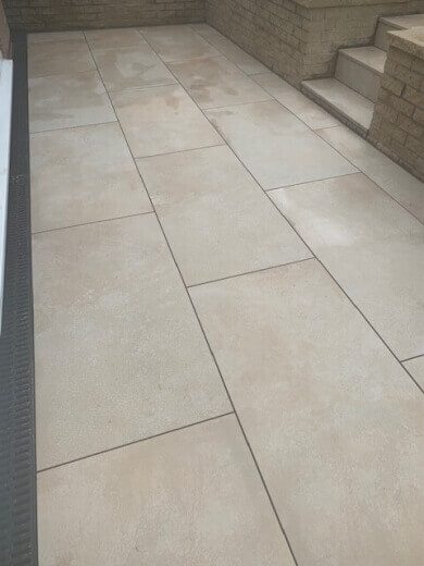 25 stone slab patio