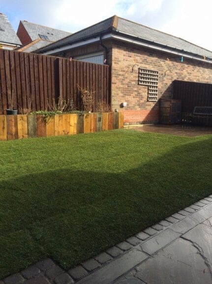39 landscaping and stone patio