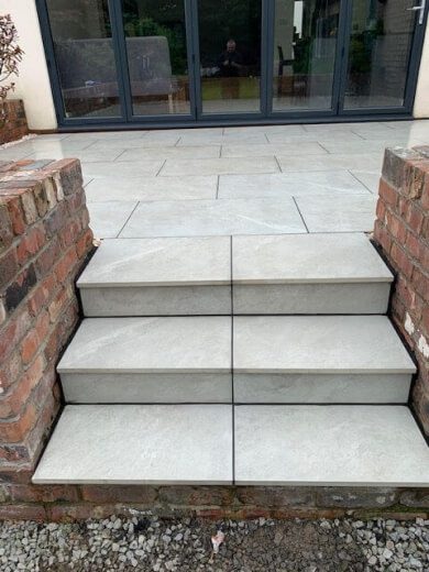 45 large stone patio