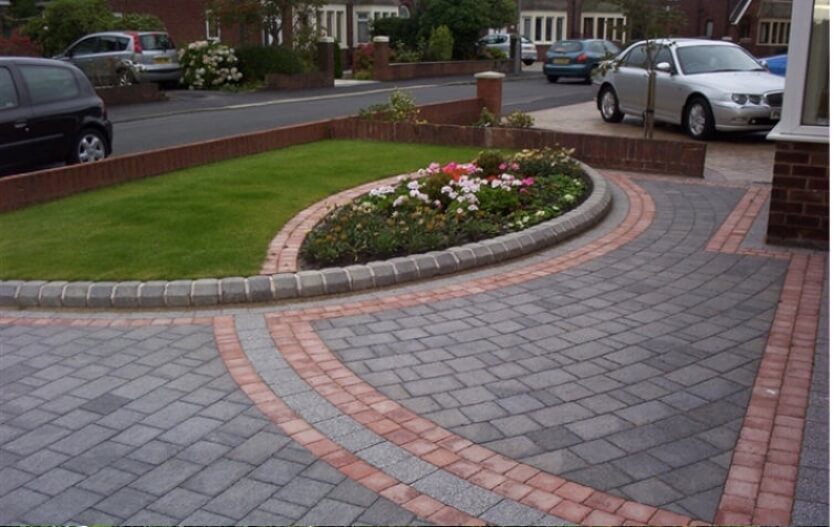 46 block paving pathway and driveway