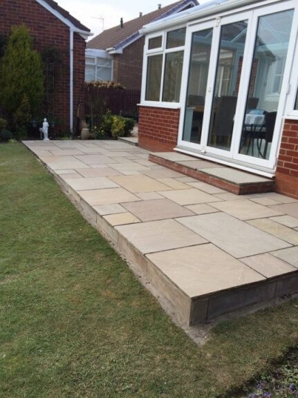 48 large stone patio