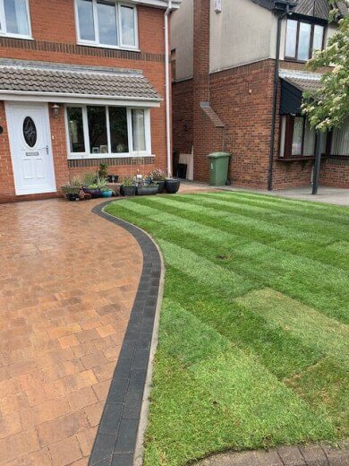 57 block paving pathway