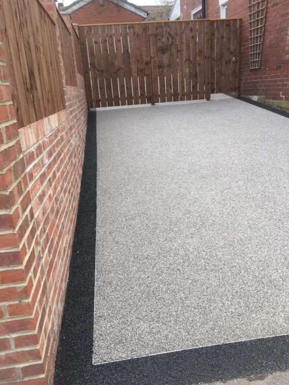 66 new driveway and fecing