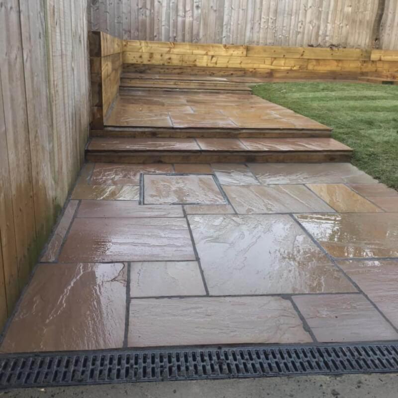 69 sandstone flag patio