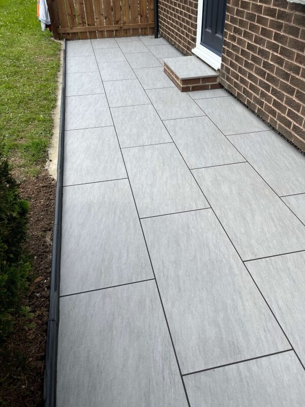 7 grey stone patio